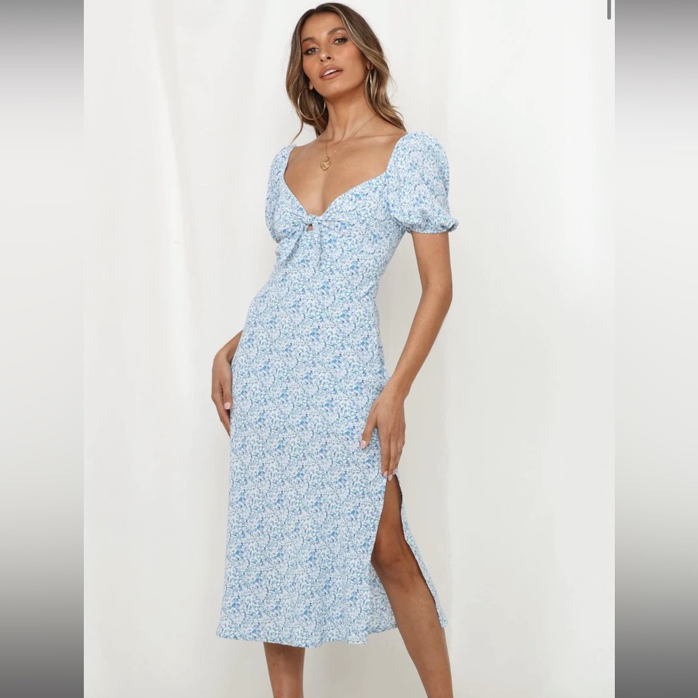 Hello Molly Blue Midi Dress